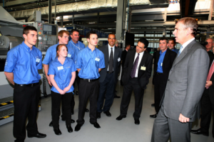 HRH The Duke of York opens the Factory of the Future
